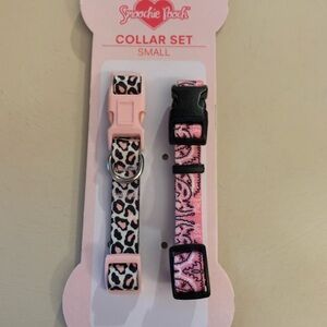 Pink and Black Collar Set for Dogs